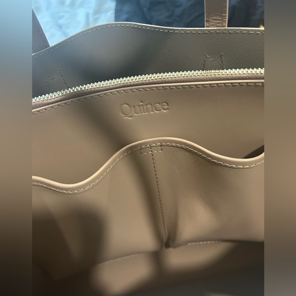 Quince Italian Leather Triple Compartment Shopper Tote - Picture 7 of 9